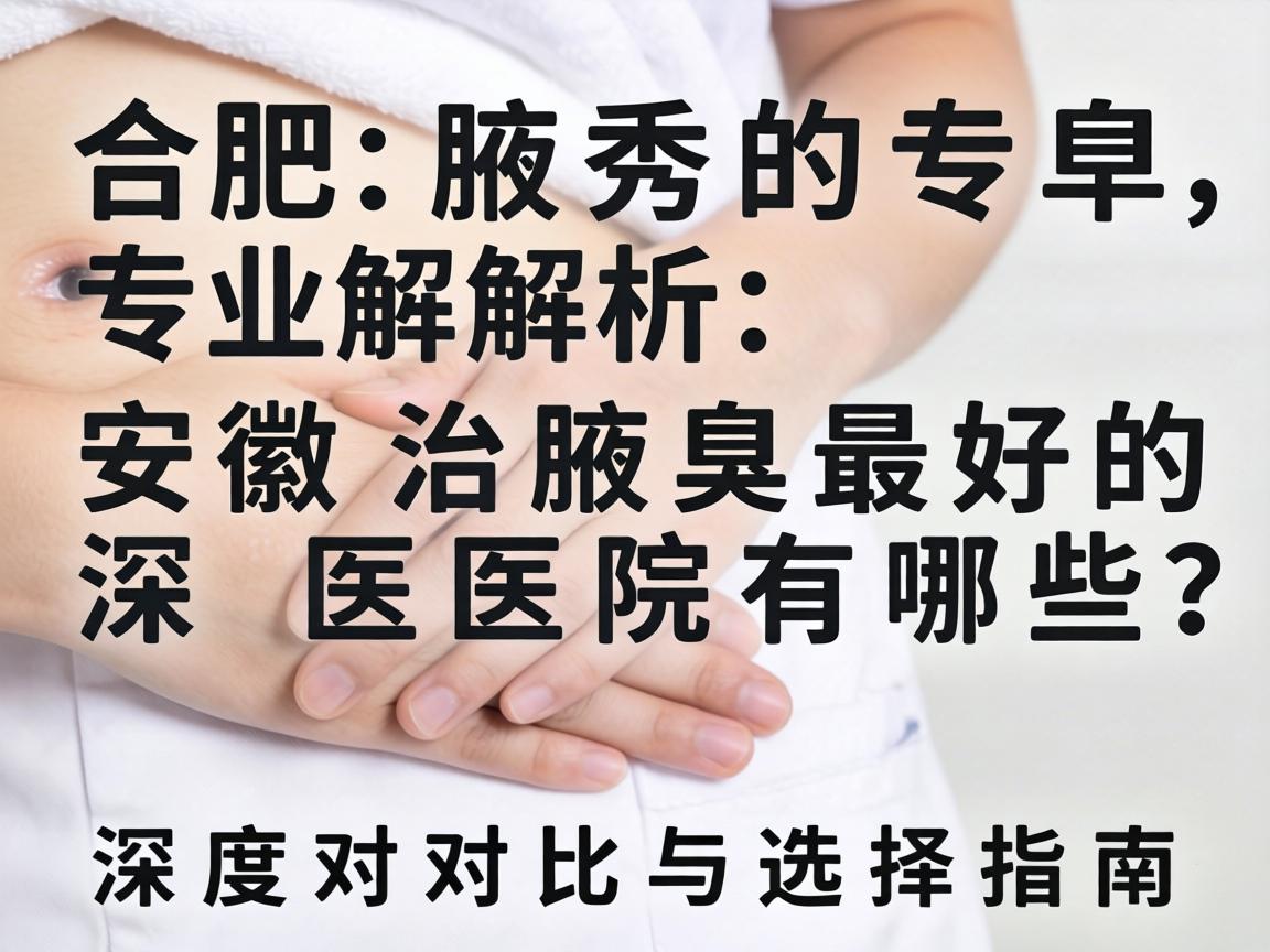 合肥腋秀专业解析，安徽治腋臭最好的医院有哪些？深度对比与选择指南