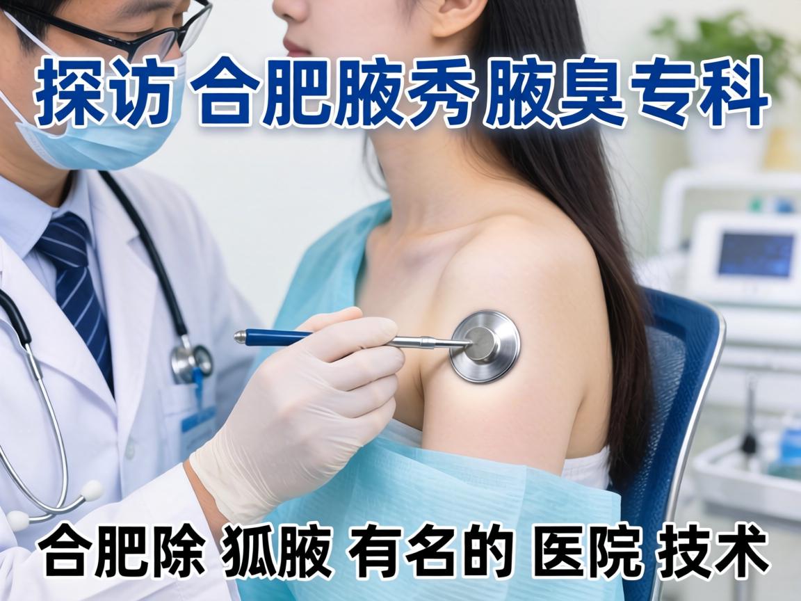 探访合肥腋秀腋臭专科，解析合肥除狐臭有名的医院技术