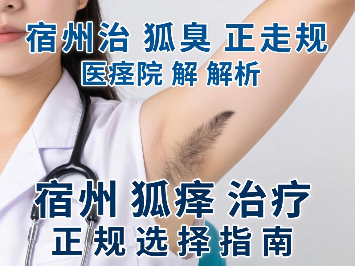 宿州治狐臭正规医院解析，宿州狐臭治疗正规选择指南
