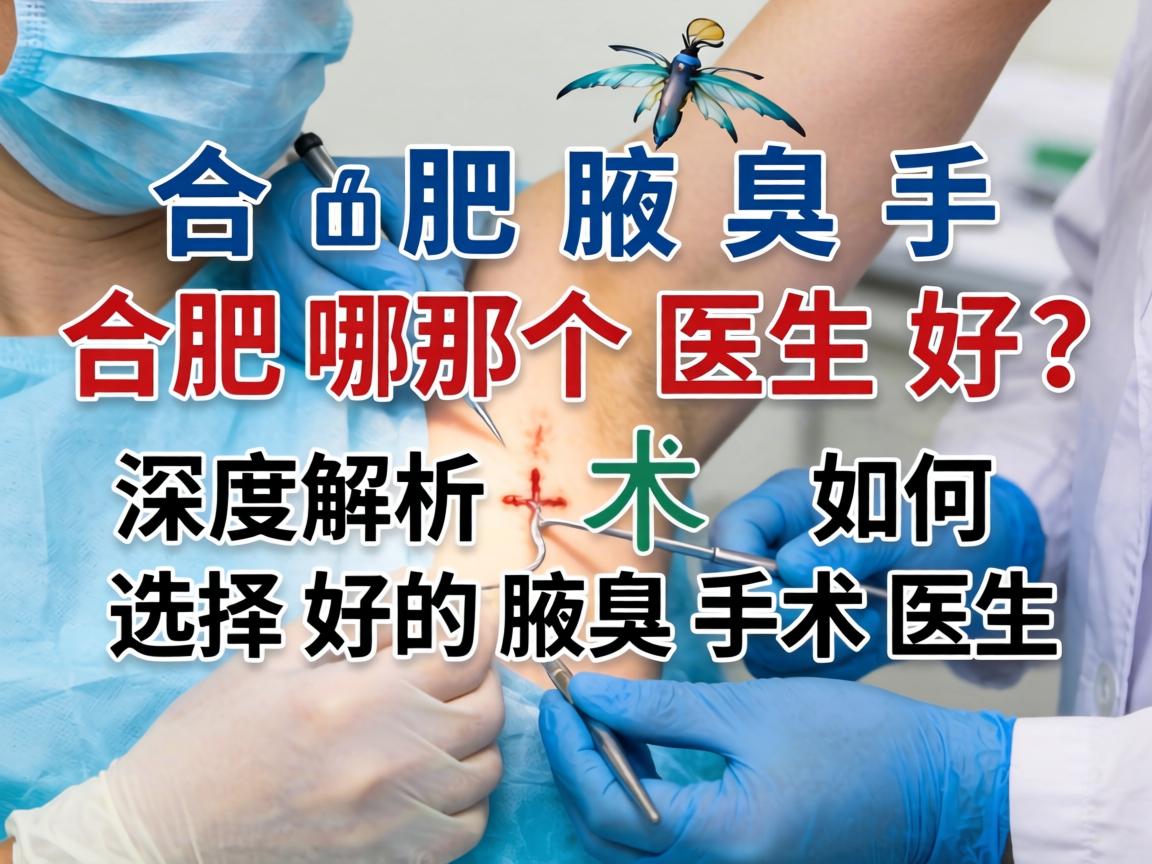 合肥腋臭手术哪个医生好？深度解析如何选择好的腋臭手术医生