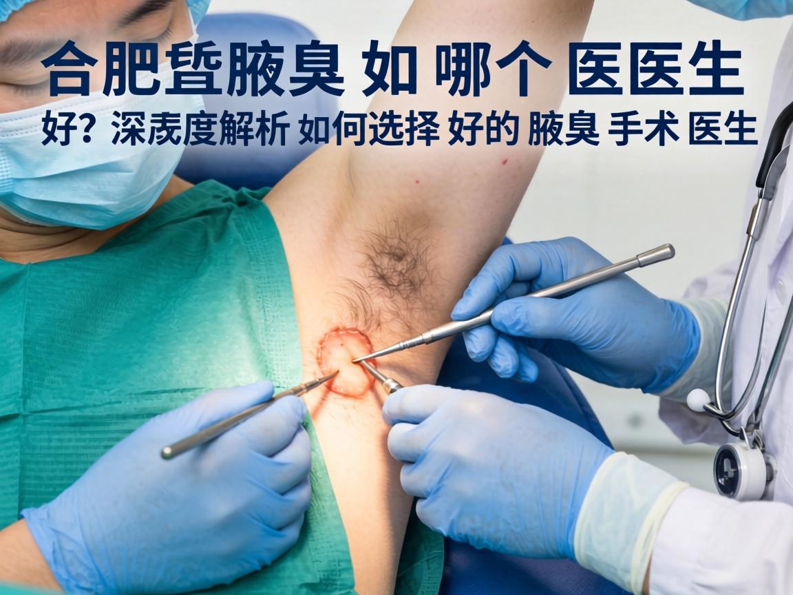 合肥腋臭手术哪个医生好？深度解析如何选择好的腋臭手术医生