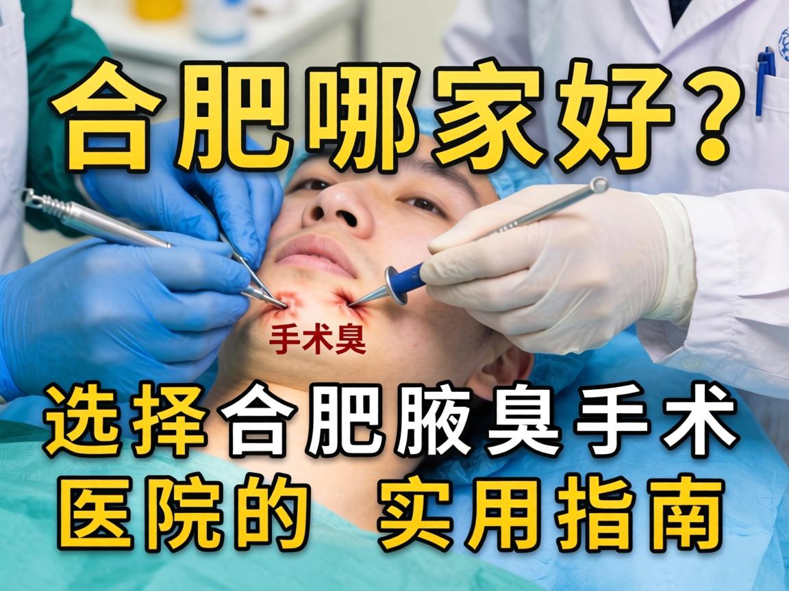 合肥腋臭手术哪家好？选择合肥腋臭手术医院的实用指南