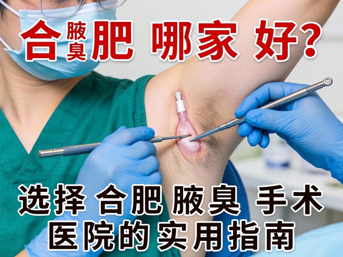 合肥腋臭手术哪家好？选择合肥腋臭手术医院的实用指南