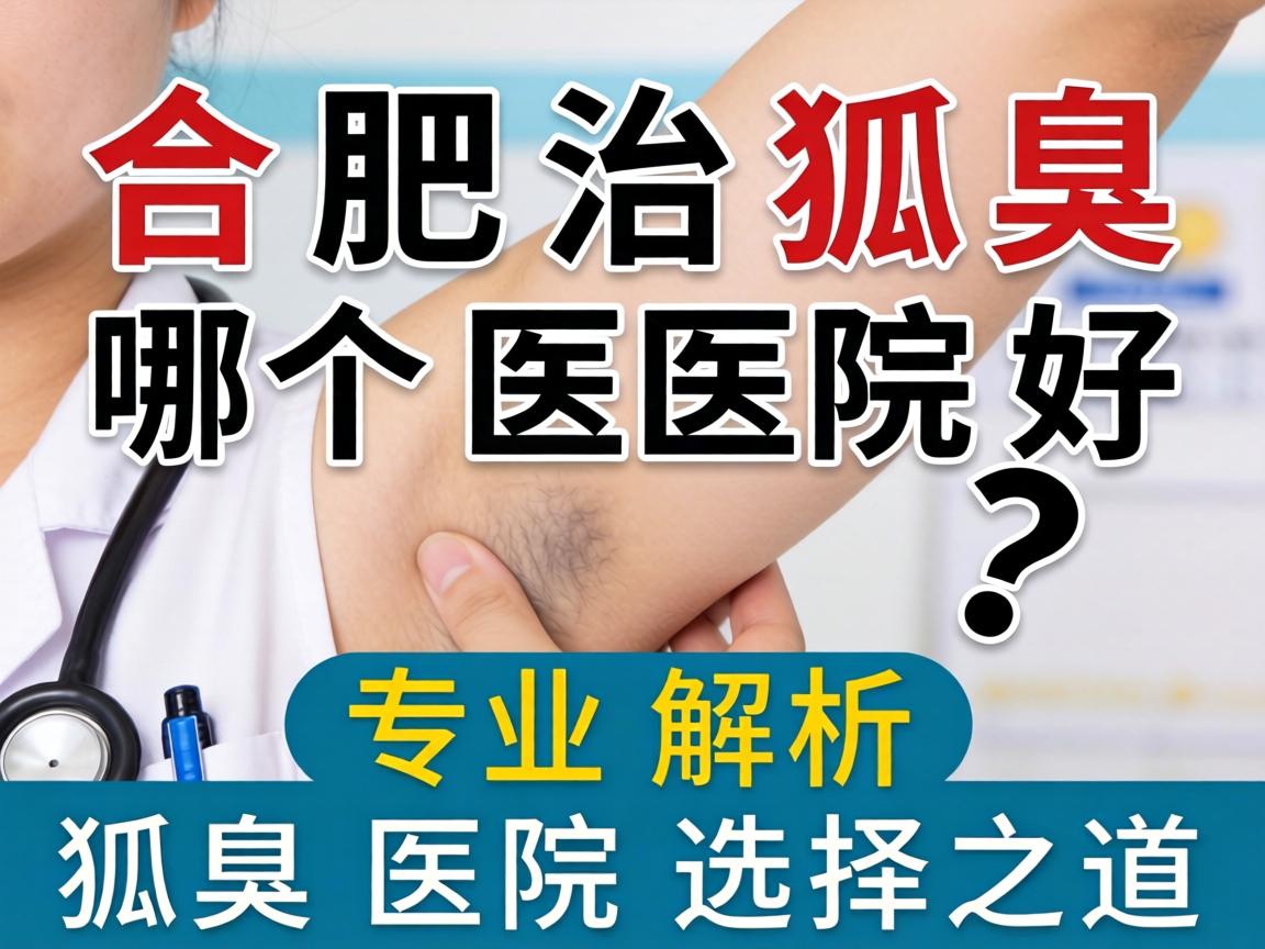 合肥治狐臭哪个医院好？专业解析狐臭医院选择之道