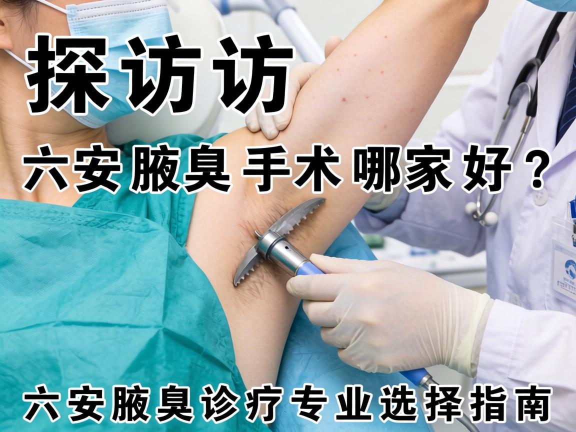探访六安腋臭手术哪家好？六安腋臭诊疗专业选择指南
