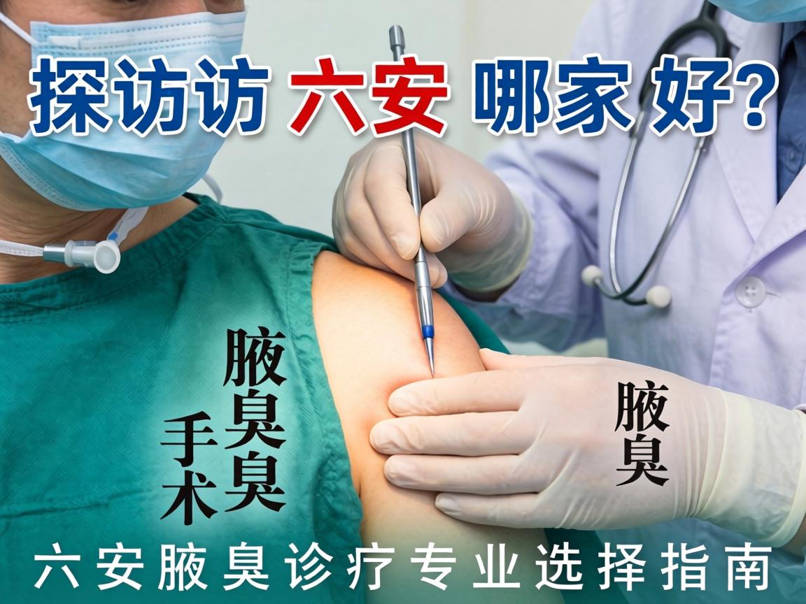 探访六安腋臭手术哪家好？六安腋臭诊疗专业选择指南