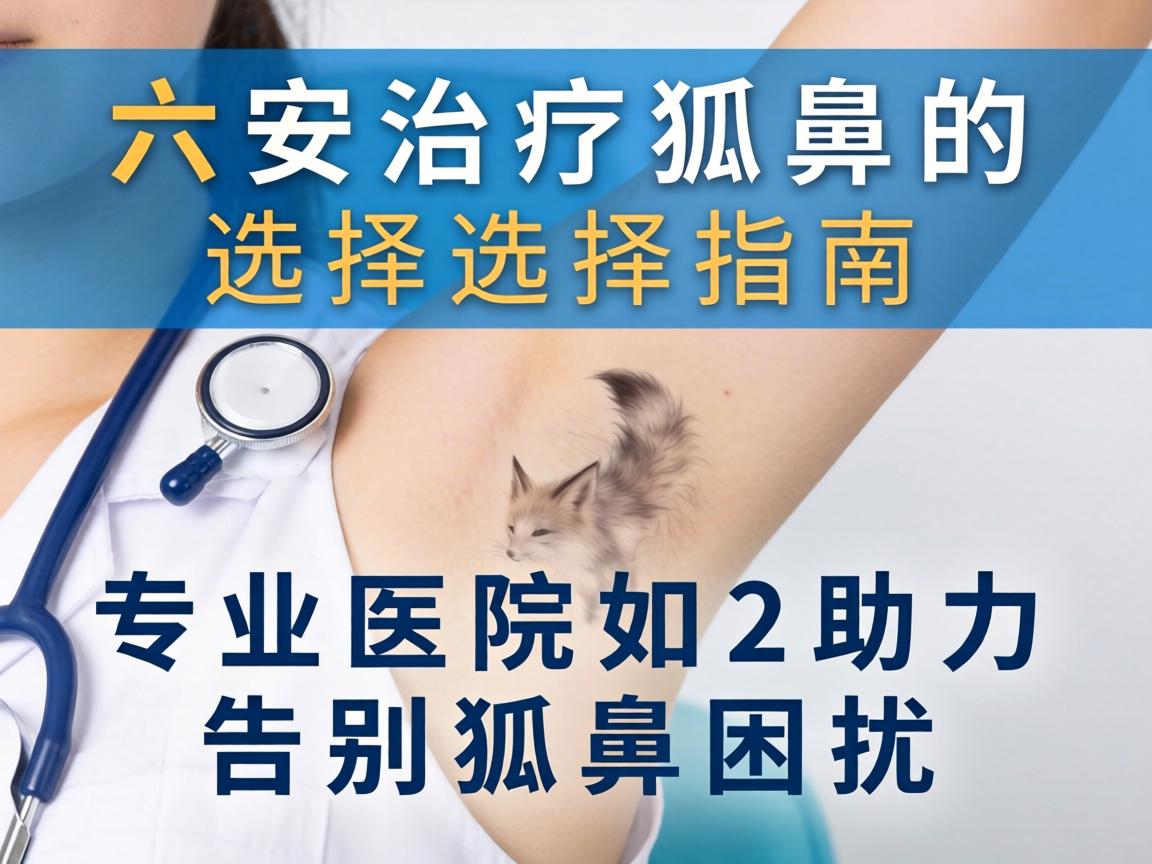 六安治疗狐臭的医院选择指南，专业医院如何助力告别狐臭困扰