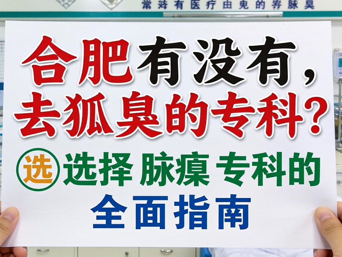 合肥有没有去狐臭的专科？选择腋臭专科的全面指南