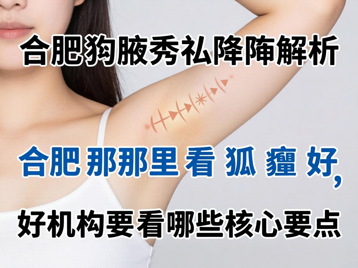 合肥腋秀解析，合肥那里看狐臭好，好机构要看哪些核心要点