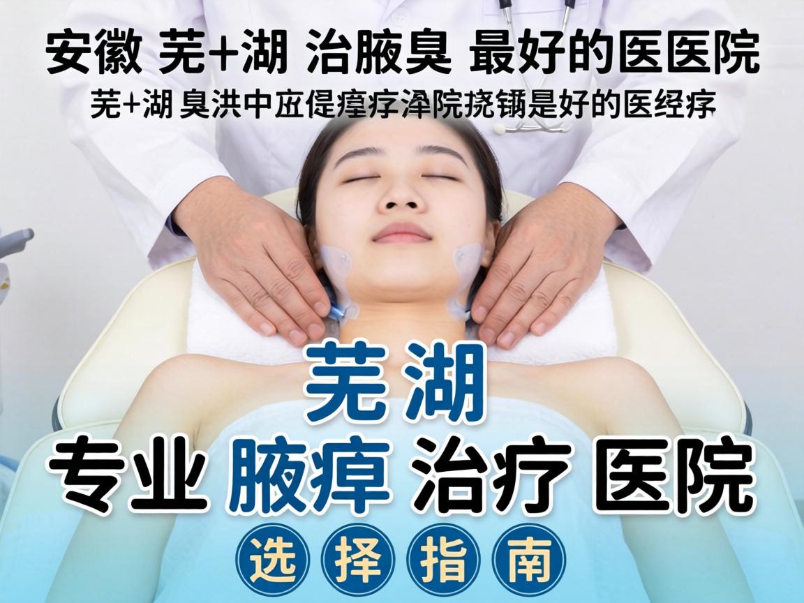 安徽芜湖治腋臭最好的医院 芜湖专业腋臭治疗医院选择指南