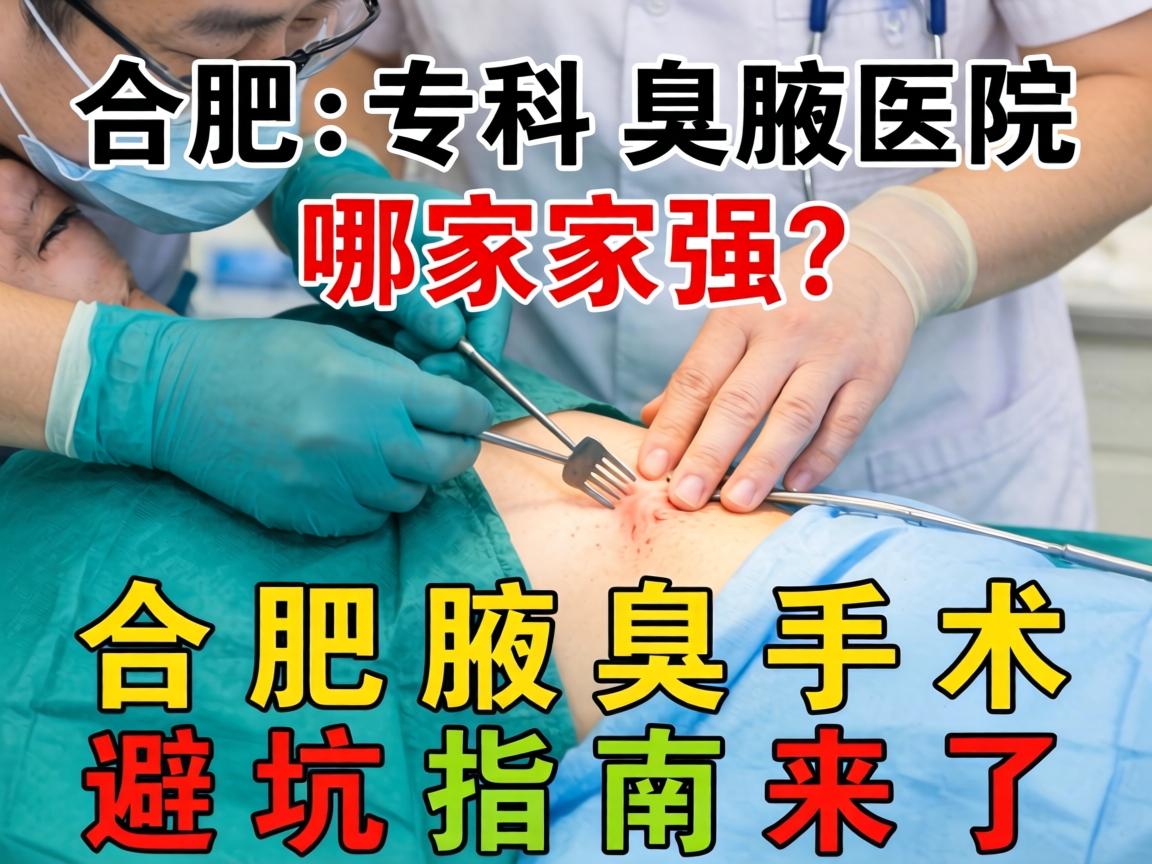 合肥腋臭手术专科医院哪家强？合肥腋臭手术避坑指南来了