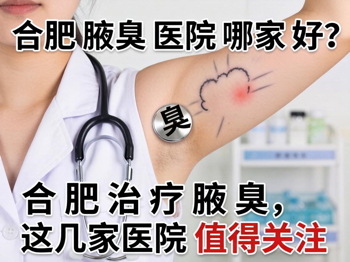 合肥腋臭医院哪家好？合肥治疗腋臭，这几家医院值得关注