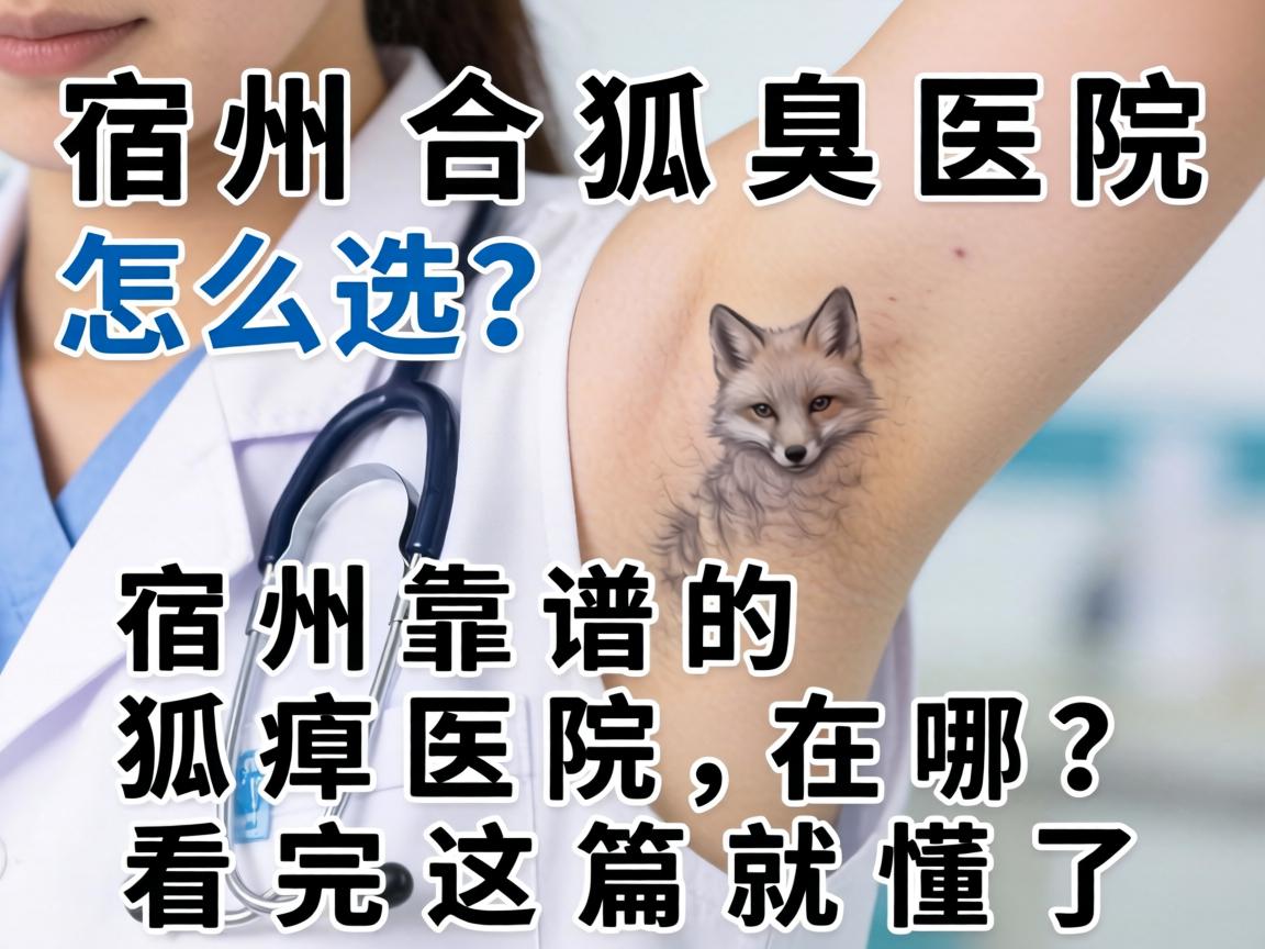 宿州狐臭医院怎么选？宿州靠谱的狐臭医院在哪？看完这篇就懂了