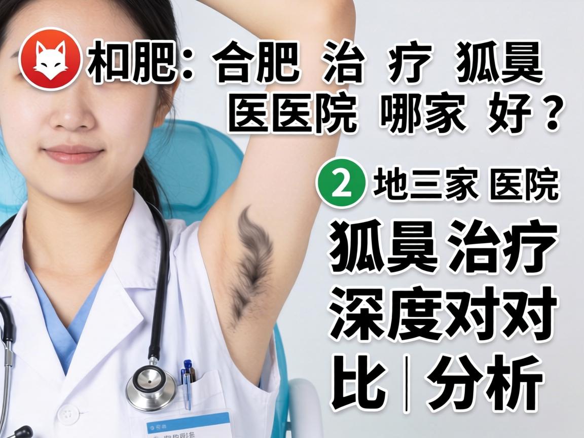 合肥治疗狐臭医院哪家好？本地三家医院狐臭治疗深度对比分析