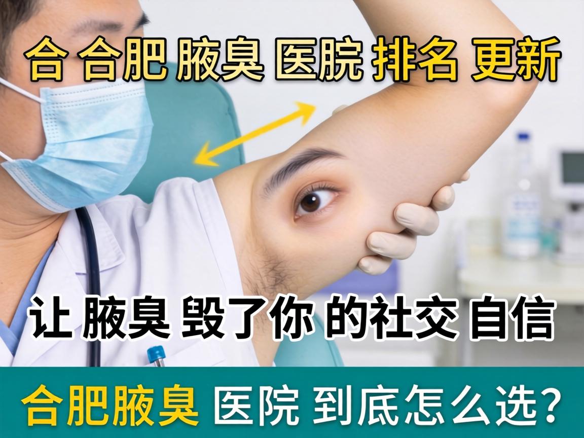 合肥腋臭医院排名更新，别让腋臭毁了你的社交自信，合肥腋臭医院到底怎么选？