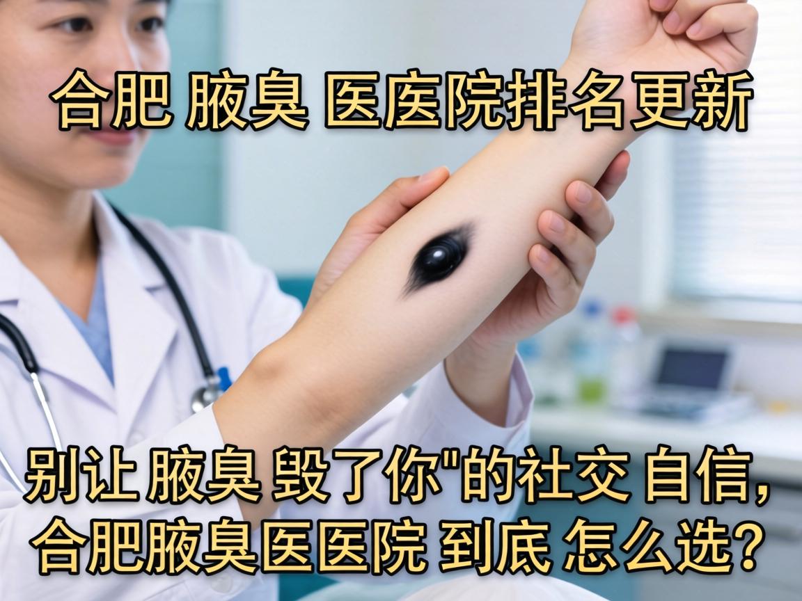 合肥腋臭医院排名更新，别让腋臭毁了你的社交自信，合肥腋臭医院到底怎么选？