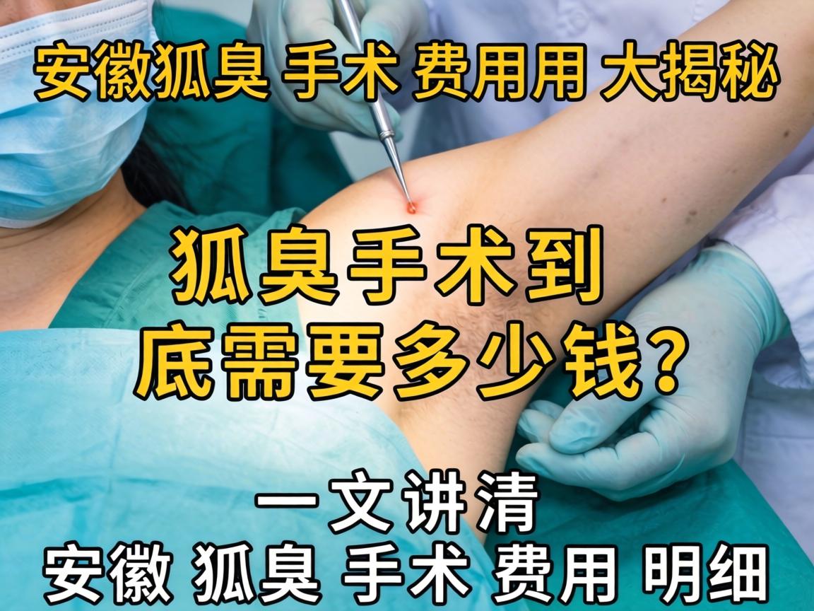 安徽狐臭手术费用大揭秘，狐臭手术到底需要多少钱？一文讲清安徽狐臭手术费用明细