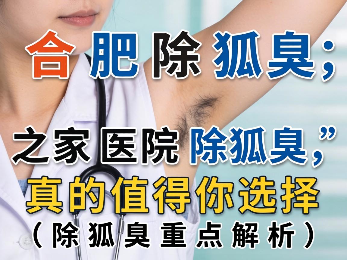 合肥除狐臭，这家医院除狐臭，真的值得你选择（除狐臭重点解析）
