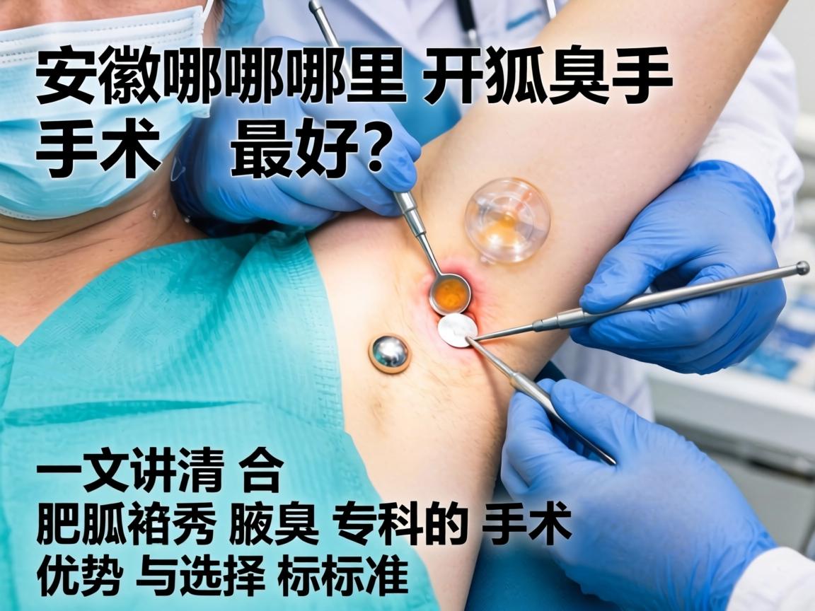 安徽哪里开狐臭手术最好?一文讲清合肥腋秀腋臭专科的手术优势与选择标准 安徽哪里开狐臭手术最好?一文讲清合肥腋秀腋臭专科的手术优势与选择标准